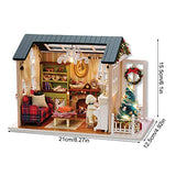 Okuyonic Handmade Doll House DIY House Safe and Reliable Perfect DIY Gift for Home Office Decoration(Holiday time, Animal)