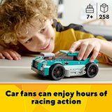 LEGO Creator 3in1 Street Racer 31127 Building Kit Featuring a Muscle Car, Hot Rod Car Toy and Race Car; Car Models for Kids Aged 7+ Who Love Creative Fun and Fast-Paced Action (258 Pieces)