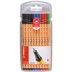 Stabilo Point 88 Fineliner Pens Pack of 10