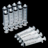 20 Pack Plastic Syringe Luer Lock with Measurement, No Needle (20 ML)