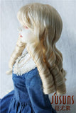 JD153 Long Sausage Rolls BJD Wig Synthetic Mohair Doll Accessories (Blond, 8-9inch)