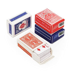 Odoria 1:12 Miniature Games Poker Playing Cards 2 Sets in 1 Pack Dollhouse Decoration Accessories