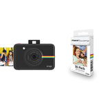 Polaroid Snap Instant Digital Camera (Black) with Polaroid 2x3ʺ Premium ZINK Zero Photo Paper 50-Pack