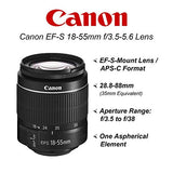 Canon EOS 4000D / Rebel T100 DSLR Camera 18MP CMOS Sensor with EF-S 18-55mm Lens + SanDisk 32GB Memory Card + Case + Tripod + A-Cell Accessory Bundle (Black)