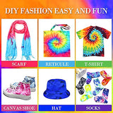 ARTOYS Tie Dye Kit 5 Colors,Easy Tie Dye DIY Supplies for Kids, Adults,and Groups, Dye Party Fabric for T-Shirts Textile Craft Canvas Arts.