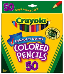 Crayola 50 ct Long Colored Pencils (68-4050) case of 12 Sets