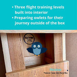 KingWood Premium Cedar Owl House, Large Owl Box, Large Bird House, Owl House Box For Nesting