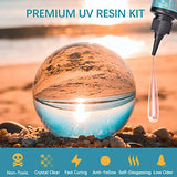 UV Resin - 100g Upgrade Crystal Clear Ultraviolet UV Epoxy Resin for Jewelry Making,Hard Type Transparent Solar Cure Resin for DIY Craft Decoration,Casting&Coating