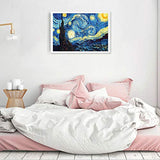 DIY 5D Diamond Painting Kits for Adults,Starry Night Full Drill Crystal Rhinestone Embroidery for Home Wall Decor(16X12in)