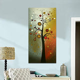 Wieco Art Life Tree Large Vertical Wall Art Modern Abstract Flowers 100% Hand Painted Floral Oil Paintings on Canvas Wall Art Work Ready to Hang for Dining Room Kitchen Home Decor XL