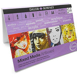 Daler Rowney Mixed Media Painting Art Board Canvas - A4 - Acid Free 10 Sheets - Made in UK