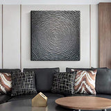 Tyed Art- silver gray Texture Abstract Artwork 100% Hand-Painted Oil Painting On Canvas ,Canvas Wall Art Paintings Modern Home Decor Abstract Oil Painting 30x30inch