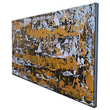 Hand Painted Gold Abstract Canvas Art Framed Artwork Modern Oil Painting Wall Decor for Home Office Decoration