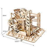 Rowood 3D Wooden Marble Run Puzzle Craft Toy, Gift for Adults & Teen Boys Girls, Age 14+, DIY Model Building Kits - Lift Coaster