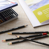 Derwent Academy Watercolor Pencils, Metal Tin, 36 Count (2300226)