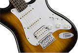 Squier by Fender Bullet Stratocaster Beginner Hard Tail Electric Guitar - HSS - Brown Sunburst