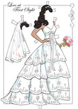 Dream Wedding Paper Dolls with Glitter! (Dover Paper Dolls)