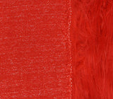Faux Fur Fabric Long Pile Gorilla FIRE RED / 60" Wide / Sold by the yard