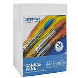 FIXSMITH Painting Canvas Panel Boards - 5x7 Inch Art Canvas,24 Pack Mini Canvases,Primed Canvas Panels,100% Cotton,Acid Free,Professional Quality Artist Canvas Board for Hobby Painters,Students & Kids