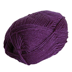 Knit Picks Brava Worsted Weight 100% Acrylic Purple Yarn Hypoallergenic Washable - 100 g (Mulberry)