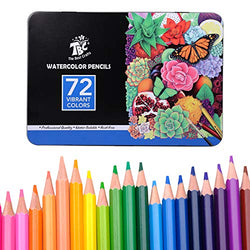 TBC The Best Crafts Watercolor Pencils,72 Professional Color Pencil Set for Adult and Kids, Art Drawing Pencils for Coloring,Painting