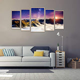 5 Sets Diamond Painting Kits Mountain Range with Sunrise - DIY 5D Diamond Painting Full Square Drill Kits for Adults, Sea of Clouds Sunrise Diamond Paintings for Wall Decor 30.7x15.75 inch