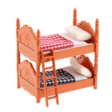 lahomia Modern 1:12 Scale Dollhouse Furniture Double Bed Bunk Bed Miniatures Set