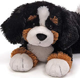 GUND Randle Bernese Mountain Dog Stuffed Animal Plush, 13" & Karina Labradoodle Dog Stuffed Animal Plush, 10.5" Off-White