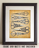 Scissors - 11x14 Unframed Art Print - Makes a Great Gift Under $15 for Hair Stylists, Beauticians, Barbers, Seamstresses and Sewers