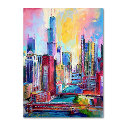 Chicago 3 by Richard Wallich, 18x24-Inch Canvas Wall Art