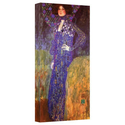 ArtWall Emilie Floege Gallery Wrapped Canvas by Gustav Klimt, 16 by 36-Inch