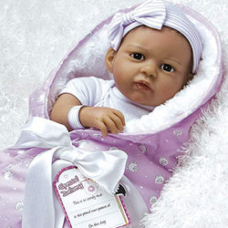 Paradise Galleries The Princess Has Arrived Hispanic Reborn Baby Doll. Weighted 20 inch Realistic Baby Doll Comes with 7 Accessories