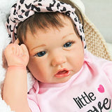 ZIQUE Realistic Reborn Baby Doll 20 inch Newborn Baby Doll Saskia Lifelike Baby Doll Soft Silicone Hand-Made Real Life Baby Doll