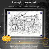 A3 Magnetic Light Pad - Portable Tracing Light Box for Drawing - Professional Light Table with 4 Magnets, 0.27“ Ultra-Thin Light Board with a Matching Bag & USB Cable for Diamond Painting, X-ray View