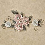 Touch of Class Handpainted Bohemian Blossoms Metal Floral Wall Art - Pink - Flower Style Sculpture