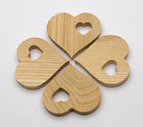 1.5 Inch Wood Hearts For Crafts, Unfinished Wooden Heart Cutout Shape, Wooden Hearts (1.54 Inch