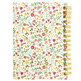 Graphique Doodle Floral Hard Bound Journal w/Delicate Floral Print, Fun, Durable Notebook for Notes, Lists, Recipes, and More, 160 Ruled Pages, 6.25" x 8.25" x 1"