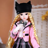 ICY Fortune Days Original Design 18 inch 1/4 Princess Dolls, Diary Queen Series 26 Joints BJD Doll, Best Gift Anime Toys for Girls (Joanna)