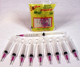 Creative Hobbies Glue Applicator Syringe for Flatback Rhinestones & Hobby Crafts, 5 Ml with 16 Gauge Purple Precision Tip - Value Pack of 10