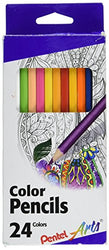 Pentel CB8-24 ArtsÂ Color Pencils Assorted Colors 24 Count