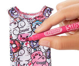 Barbie Crayola Color-in Fashions Doll and Fashions Set, Creative Art Fashion Toy with Doll, Washable Fashions, Scented Markers and Scented Purse, Gift for 5 Year Olds and Up