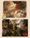 PUDIS 100 Sheet Vintage Flowers Butterflies Plants PET Sticker Decorative Adhesive Sticker for DIY Journal Planner Scrapbooking Supplies Scrapbook (Flowers and Plants)