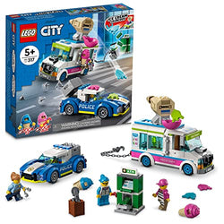 LEGO City Ice Cream Truck Police Chase 60314 Building Kit for Kids Aged 5+, Featuring 2 City TV Characters (317 Pieces)