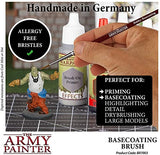 The Army Painter Hobby: 3pcs Basecoating - Hobby Brush Set with Synthetic Taklon Hair - Base Colouring Paint Brush for Wargames, Fine Detail Paint Brush for Miniature Painting & Miniature Paint Sets