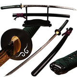 Shijian Japanese Samurai Katana Sword Full Tang High Carbon Steel Hand Forged Blade Real Sharp Edge