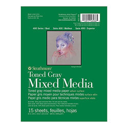 Strathmore Paper 462-306 400 Series Toned Gray Mixed Media Pad