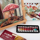 Lukas 1862 Professional Artist Oil Paint - Highly Pigmented Fine Art Oil Paint for Canvas, Artists, Oil Painting, & More! - [Reds - 37 mL - Set of 4]