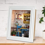DIY Dollhouse Miniature Kit Photo Frame, Wooden Mini Dollhouse Model with Furniture and LED Light, Small Size Decoration for Home Birthday Gifts Kids Toy (01)