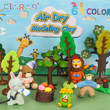 CiaraQ Modeling Clay Kit - 64 Colors Air Dry Ultra Light Clay, Safe & Non-Toxic, Great Gift for Kids