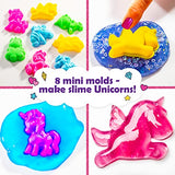 Original Stationery Unicorn Sparkle Slime Kit, Everything in One 50-Piece Unicorn Slime Kit with 18pcs Pre-Made Slime for Girls and Tons of Fun Add-Ins, Great Gift Idea and Slime Kit for Girls 10-12